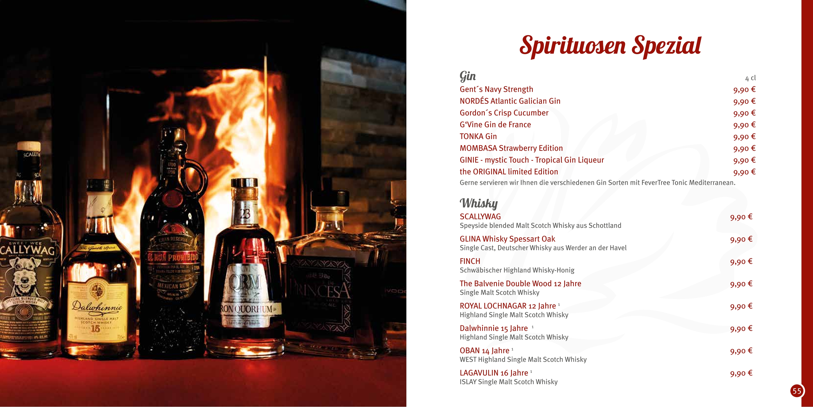 Spirituosen – Restaurant am Boddensee
